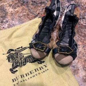 Burberry Nova Check Ballet Flats